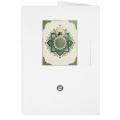 Eid Mubarak Elegant Lanterns & Crescent greeting (裏面)