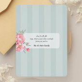 Eid Mubarak Floral Pink Peony Silver 箔シーズンカード