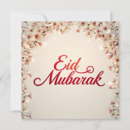 Eid mubarak for Eid Fitr Card サンキューカード