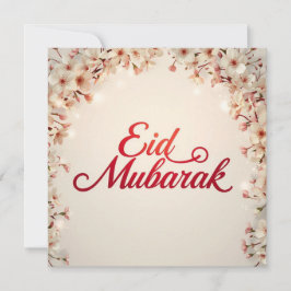 Eid mubarak for Eid Fitr Card サンキューカード