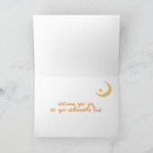 Eid Mubarak From Both Us Lanterns Moon Stars カード (内部)