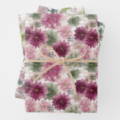 Eid Mubarak Gift Wrap Set – 3 Floral Designs  ラッピングペーパーシート (インサイチュ)