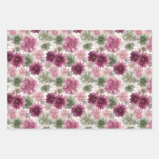 Eid Mubarak Gift Wrap Set – 3 Floral Designs  ラッピングペーパーシート