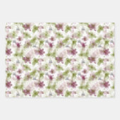 Eid Mubarak Gift Wrap Set – 3 Floral Designs  ラッピングペーパーシート (正面3)