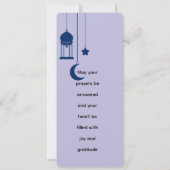 Eid Mubarak Golden and purple Mandala カード (裏面)