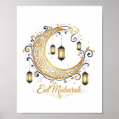 Eid Mubarak Golden Crescent ポスター (正面)