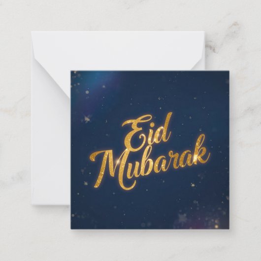 Eid Mubarak  Holiday Note Card ノートカード (正面)