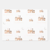 Eid Mubarak Modern Wrapping Paper Set of 3 ラッピングペーパーシート (正面)
