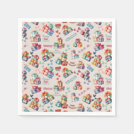 Eid Mubarak Napkins – Colourful Gift Boxes スタンダードカクテルナプキン