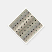 Eid Mubarak Napkins – Gold Kaaba & Masjid Nabawi スタンダードカクテルナプキン (角)