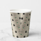 Eid Mubarak Paper Cup – Gold Kaaba & Masjid Nabawi 紙コップ (右)