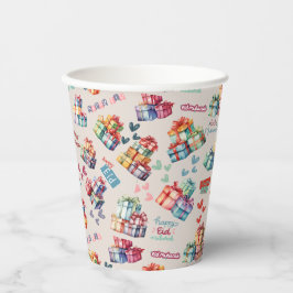 Eid Mubarak Paper Cups – Colourful Gift Boxes 紙コップ