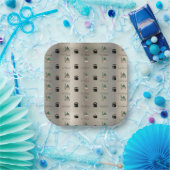 Eid Mubarak Paper Plate|Gold Kaaba & Masjid Nabawi ペーパープレート (パーティー)