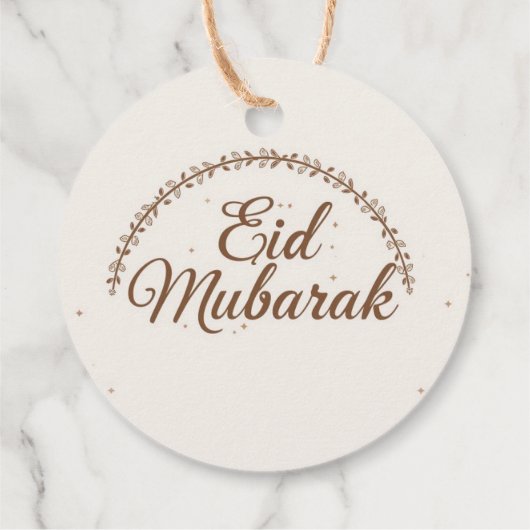 Eid mubarak personalized Gift Tag  フェイバータグ (裏面)