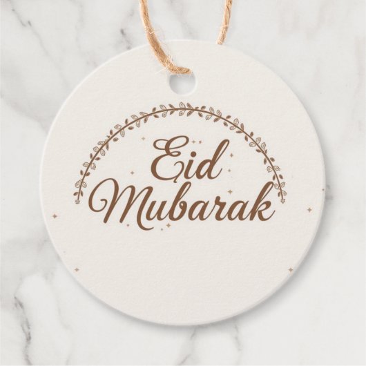 Eid mubarak personalized Gift Tag  フェイバータグ (正面)