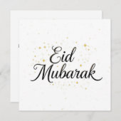 Eid mubarak Personalized modern Card サンキューカード (正面/裏面)