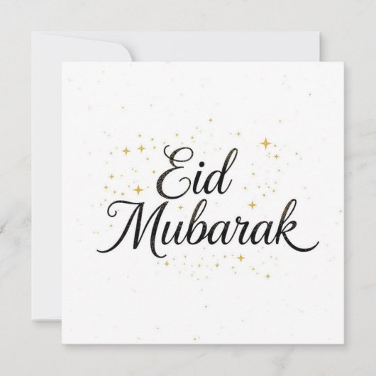 Eid mubarak Personalized modern Card サンキューカード (正面)