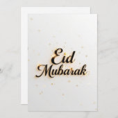 Eid mubarak Personalized Modern Card 招待状 (正面/裏面)