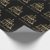 Eid Mubarak/Ramadanアラビア書道金ゴールド ラッピングペーパー (角)