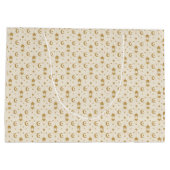  Eid or Ramadan Lanterns & Crescent Seamless  ラージペーパーバッグ (裏面)