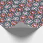 Eid & Ramadan Lanterns Seamless Pattern with Moon ラッピングペーパー (角)