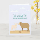 Eid ul Adha Mubarak - Simple カード (黄色い花)