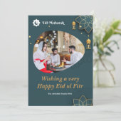 Eid ul Fitrファミリー写真Eid Mubarak シーズンカード (スタンド正面)