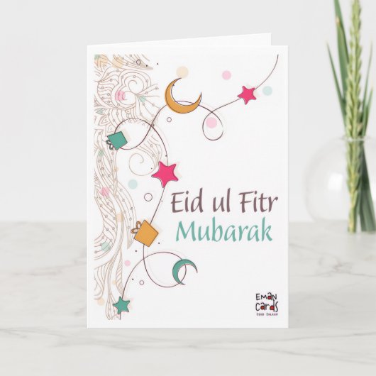 Eid ul Fitr Mubarak - エレガント カード (正面)