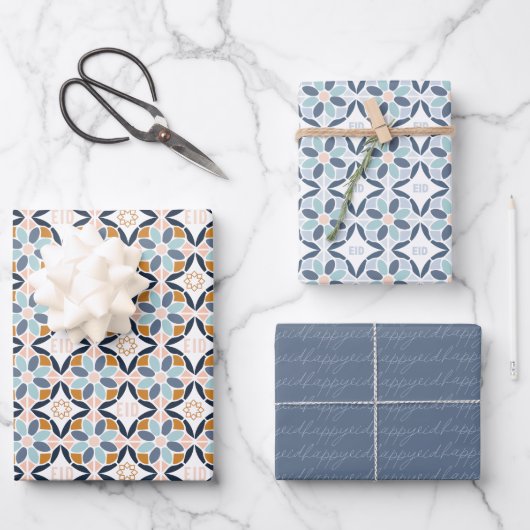 Eid Wrapping紙セット3 ラッピングペーパーシート (正面)