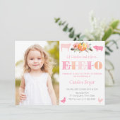 EIEIOかぼちゃファームペッティング動物園ガールバースデーパーティー 招待状 (スタンド正面)