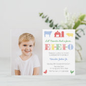 EIEIOオールドマクドナルド・ファーム誕生日パーティーfor Boy 招待状 (スタンド正面)