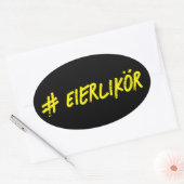 Eierlikör 楕円形シール (封筒)