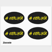Eierlikör 楕円形シール (シート)
