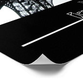 Eifel Tower-Paris，フランス ポスター (角)