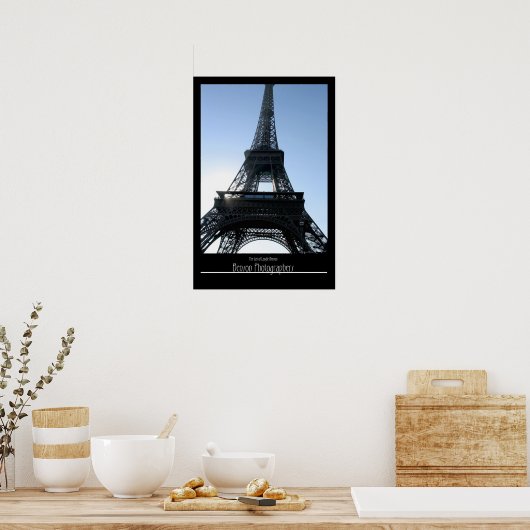 Eifel Tower-Paris，フランス ポスター (キッチン)