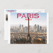 EIFEL TOWER PARIS，フランス(TOSIN GBADAMOSI) ポストカード (正面/裏面)