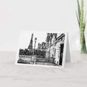 Eiffel Tower 5x7 Note Card サンキューカード (正面)