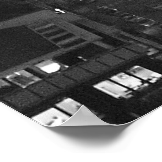 Eiffel Tower and Street Scene ポスター (角)