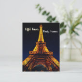 Eiffel Tower at Night – Paris ポストカード (スタンド正面)