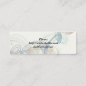 Eiffel Tower & Bow Mini Business Card スキニー名刺 (裏面)