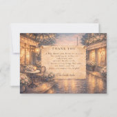 Eiffel Tower Bridal Shower サンキューカード (正面)