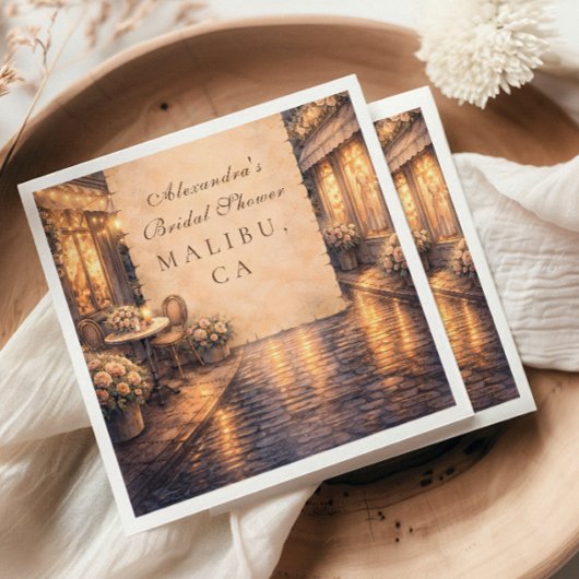 Eiffel Tower Bridal Shower スタンダードカクテルナプキン