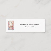 Eiffel Tower Butterflies and Flowers スキニー名刺 (正面)