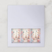 Eiffel Tower Butterflies and Flowers プレイスカード (外部開封)