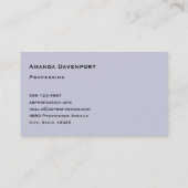 Eiffel Tower Butterflies and Flowers 名刺 (裏面)