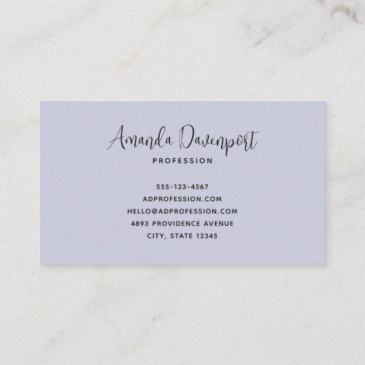 Eiffel Tower Butterflies and Flowers Business Card 名刺 (裏面)