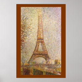 Eiffel Tower by Georges Seurat, Vintage Fine Art ポスター