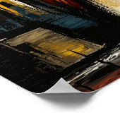 Eiffel Tower — Contemporary Abstract Expressionism ポスター (角)