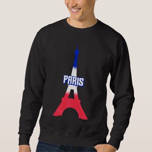 Eiffel Tower – Elegant Paris Landmark Design スウェットシャツ (正面)