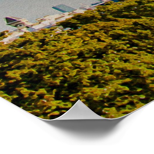 Eiffel tower in Paris ポスター (角)